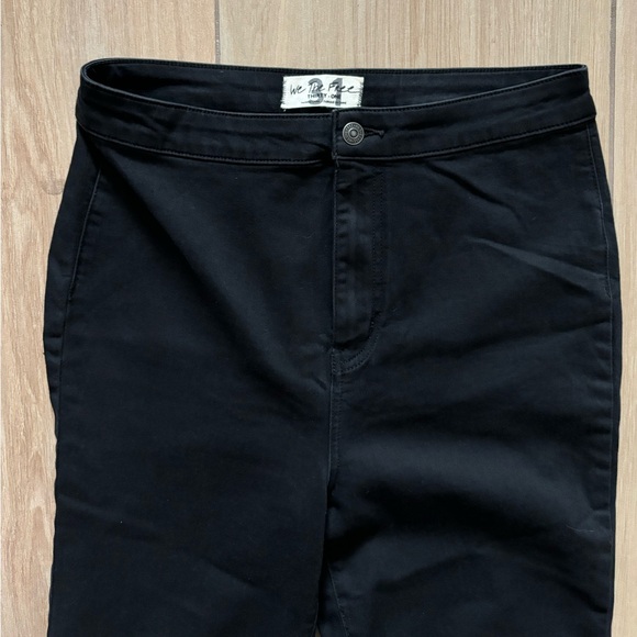 NWOT FREE PEOPLE Youthquake Flare Stretch Cropped Jeans black - Picture 7 of 9